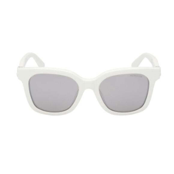 Moncler Audree 50mm Square Sunglasses White - Picture 1 of 10